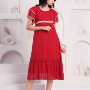 1.One Piece Dress, Ingredient : Georgette