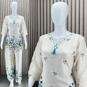 1.Top Pant Co-ord set Fabric : Cotton