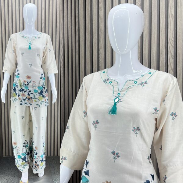 1.Top Pant Co-ord set Fabric : Cotton