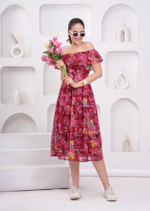 1.One Piece Dress, Ingredient : Georgette - Image 2