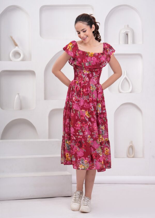1.One Piece Dress, Ingredient : Georgette