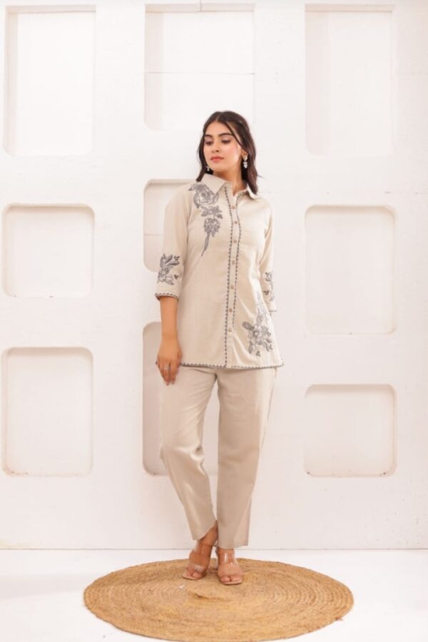 1.Top Pant Co-ord set Fabric : Cotton - Image 2